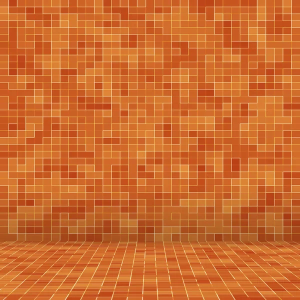 Patrón geométrico colorido abstracto, fondo de textura de mosaico de gres naranja, amarillo y rojo, fondo de pared de estilo moderno . — Foto de Stock