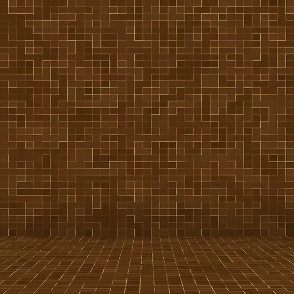 Pietre ceramiche colorate. Astratto Smooth Brown Mosiac Texture astratto mosaico di ceramica ornata edificio. Astratto modello senza cuciture . — Foto Stock