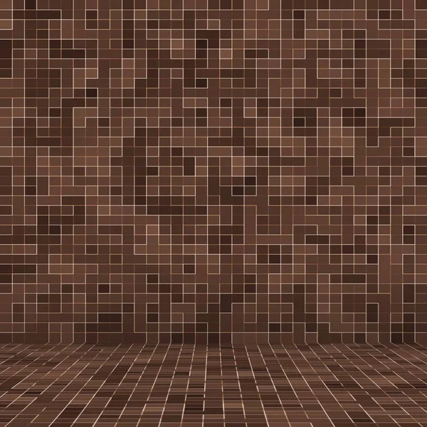 Pietre ceramiche colorate. Astratto Smooth Brown Mosiac Texture astratto mosaico di ceramica ornata edificio. Astratto modello senza cuciture . — Foto Stock