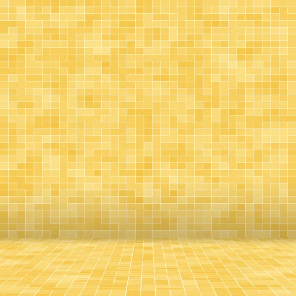 Деталь желтого золота Mosiac текстуры абстрактной керамической мозаики украшенные здания. Абстрактный бесшовный шаблон. Керамические камни абстрактного цвета . — стоковое фото
