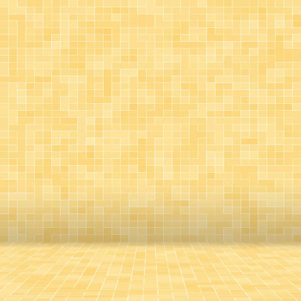 노란 골드 Mosiac 텍스처 추상 세라믹 모자이크의 세부 장식 건물. 추상 완벽 한 패턴입니다. 추상적인 색된 세라믹 돌. — 스톡 사진
