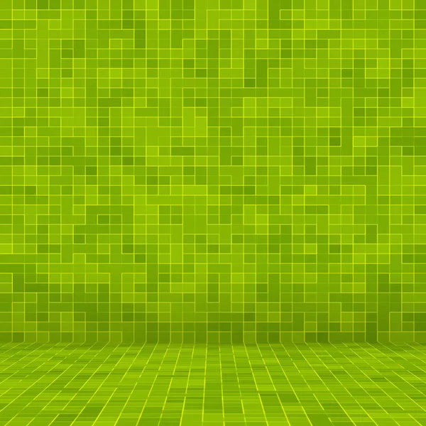 Абстрактный ярко-зеленый квадрат на фоне и текстуре стен . — стоковое фото