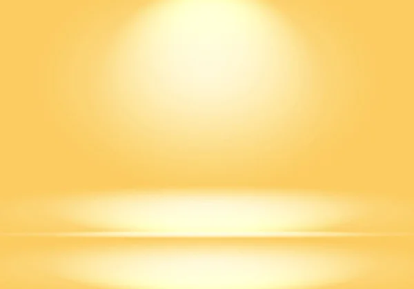 Abstract Luxury Gold yellow gradient studio wall, well use as background,layout,banner and product presentation. — Stock Photo, Image