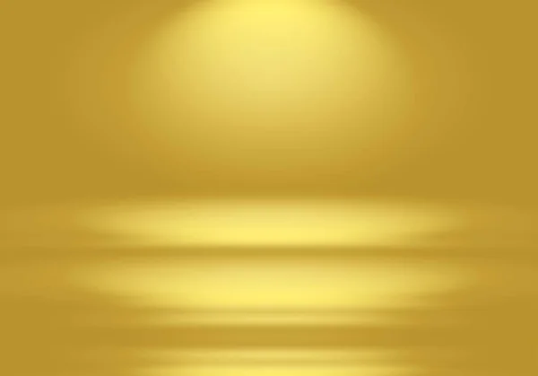 Abstract Luxury Gold yellow gradient studio wall, well use as background,layout,banner and product presentation. — Stock Photo, Image