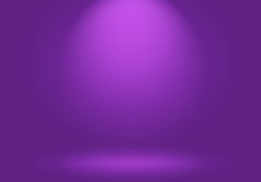 Stüdyo Arkaplan Konsepti - ürün için soyut boş ışık gradyanı mor stüdyo odası arka planı.