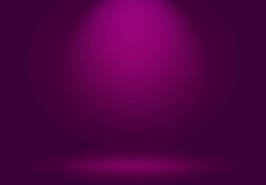 Stüdyo Arkaplan Konsepti - ürün için soyut boş ışık gradyanı mor stüdyo odası arka planı.