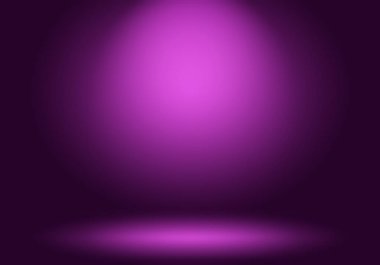 Stüdyo Arkaplan Konsepti - ürün için soyut boş ışık gradyanı mor stüdyo odası arka planı.