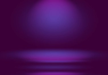 Stüdyo Arkaplan Konsepti - ürün için soyut boş ışık gradyanı mor stüdyo odası arka planı.