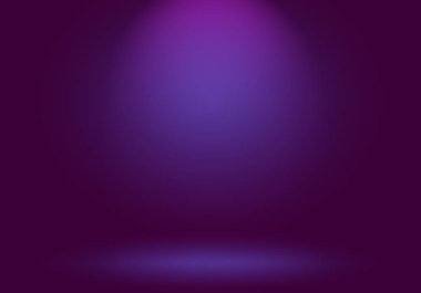 Stüdyo Arkaplan Konsepti - ürün için soyut boş ışık gradyanı mor stüdyo odası arka planı.