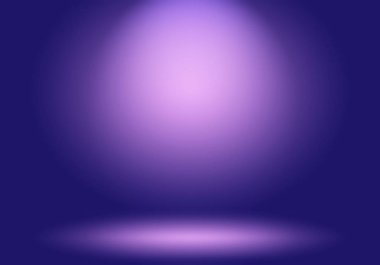 Stüdyo Arkaplan Konsepti - ürün için soyut boş ışık gradyanı mor stüdyo odası arka planı.