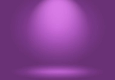 Stüdyo Arkaplan Konsepti - ürün için soyut boş ışık gradyanı mor stüdyo odası arka planı.