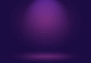 Stüdyo Arkaplan Konsepti - ürün için soyut boş ışık gradyanı mor stüdyo odası arka planı.