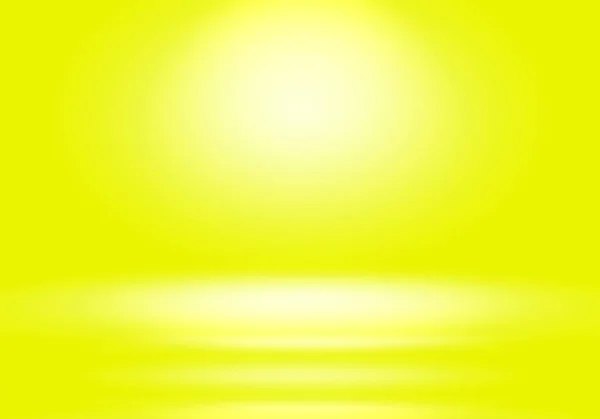 Magische abstrakte sanfte Farben des leuchtend gelben Farbverlaufs Studio Hintergrund. — Stockfoto