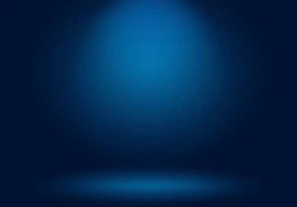 Abstract Luxury gradient Blue background. Smooth Dark blue with Black vignette Studio Banner. — Stock Photo, Image