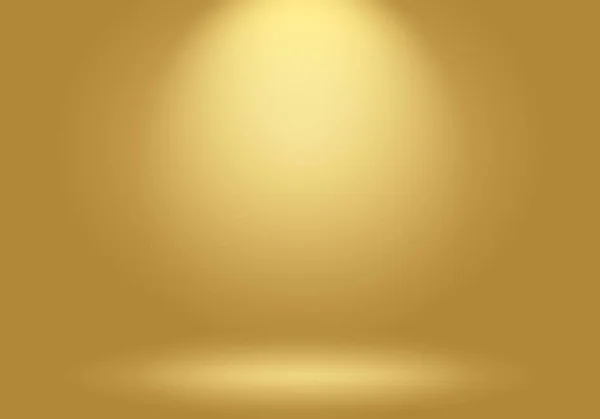 Аннотация Luxury Gold yellow gradient studio wall, well use as background, layout, banner and product presentation. — стоковое фото