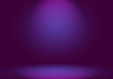 Stüdyo Arkaplan Konsepti - ürün için soyut boş ışık gradyanı mor stüdyo odası arka planı.