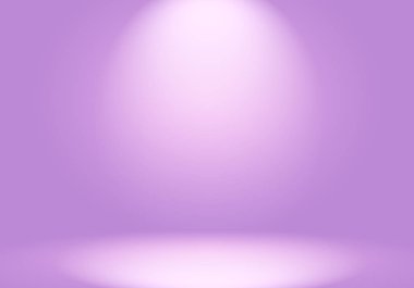 Stüdyo Arkaplan Konsepti - ürün için soyut boş ışık gradyanı mor stüdyo odası arka planı.