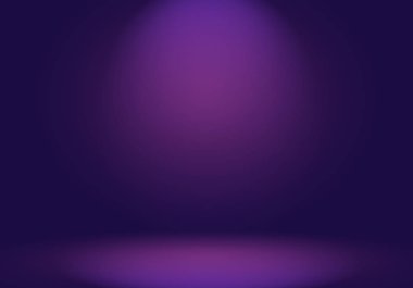 Stüdyo Arkaplan Konsepti - ürün için soyut boş ışık gradyanı mor stüdyo odası arka planı.