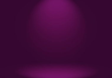Stüdyo Arkaplan Konsepti - ürün için soyut boş ışık gradyanı mor stüdyo odası arka planı.