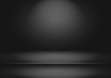 Soyut lüks bulanık koyu gri ve siyah gradyan. Ürünlerinizi sergilemek için arka plan stüdyo duvarı olarak kullanılır..