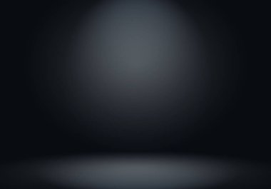 Soyut lüks bulanık koyu gri ve siyah gradyan. Ürünlerinizi sergilemek için arka plan stüdyo duvarı olarak kullanılır..