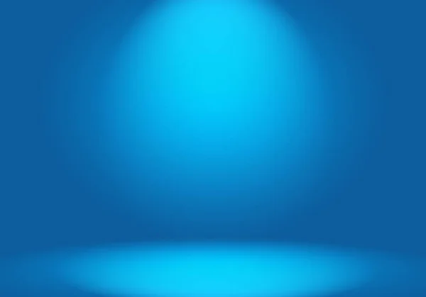 概要高級グラデーション青の背景。ブラックビネットスタジオと滑らかなダークブルー｜バナー. — ストック写真