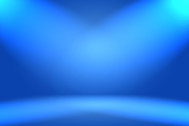 Soyut Lüks Derece Mavi arka plan. Siyah vignette Stüdyo Sancağıyla Pürüzsüz Koyu Mavi.