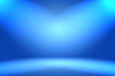 Soyut Lüks Derece Mavi arka plan. Siyah vignette Stüdyo Sancağıyla Pürüzsüz Koyu Mavi.