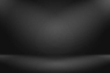 Soyut lüks bulanık koyu gri ve siyah gradyan. Ürünlerinizi sergilemek için arka plan stüdyo duvarı olarak kullanılır..