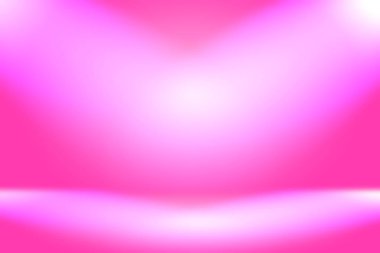 Soyut boş açık pembe stüdyo odası arka planı, ürün gösterimi, afiş, şablon için montaj olarak kullan.