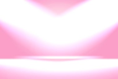 Soyut boş açık pembe stüdyo odası arka planı, ürün gösterimi, afiş, şablon için montaj olarak kullan.
