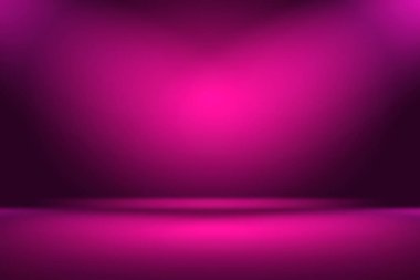 Stüdyo Arkaplan Konsepti - ürün için soyut boş ışık gradyanı mor stüdyo odası arka planı.