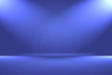 Soyut Lüks Derece Mavi arka plan. Siyah vignette Stüdyo Sancağıyla Pürüzsüz Koyu Mavi.