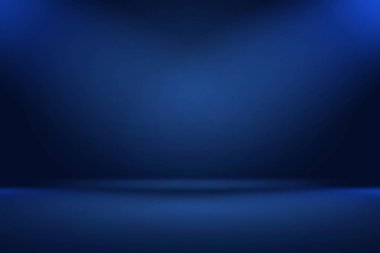 Soyut Lüks Derece Mavi arka plan. Siyah vignette Stüdyo Sancağıyla Pürüzsüz Koyu Mavi.