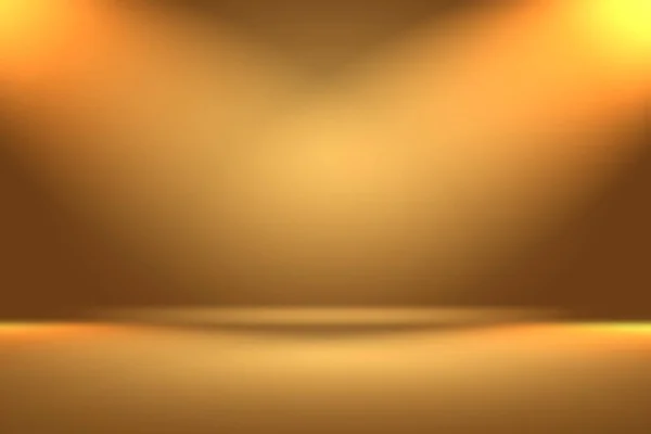 Abstract Luxury Gold yellow gradient studio wall, well use as background,layout,banner and product presentation. — Stock Photo, Image