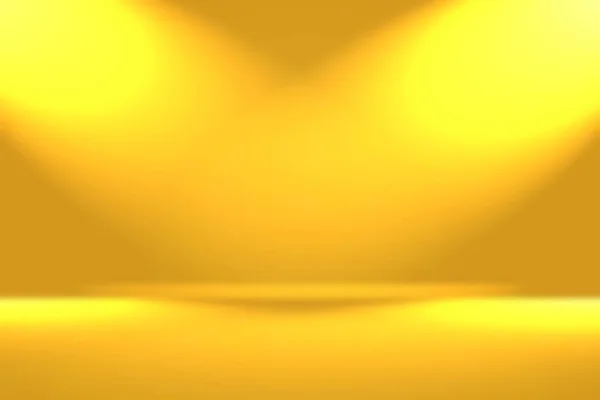 Abstrato Luxury Gold parede do estúdio gradiente amarelo, bem uso como fundo, layout, banner e apresentação do produto. — Fotografia de Stock