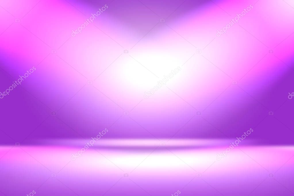 Studio Background Concept - abstract empty light gradient purple studio room background for product