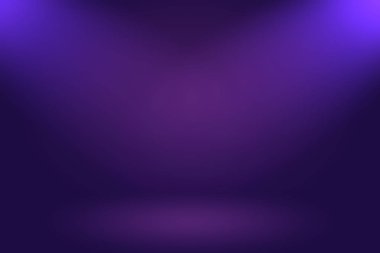 Stüdyo Arkaplan Konsepti - ürün için soyut boş ışık gradyanı mor stüdyo odası arka planı.
