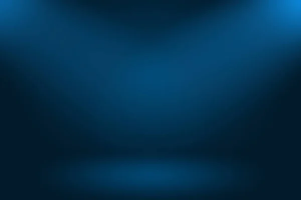 Abstract Luxury gradient Blue background. Smooth Dark blue with Black vignette Studio Banner. — Stock Photo, Image