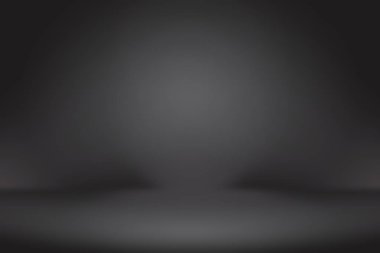 Soyut lüks bulanık koyu gri ve siyah gradyan. Ürünlerinizi sergilemek için arka plan stüdyo duvarı olarak kullanılır..