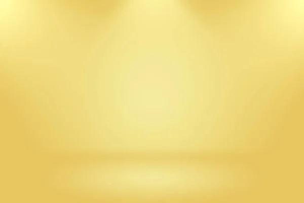 Astratto Luxury Gold parete dello studio gradiente giallo, ben utilizzato come sfondo, layout, banner e presentazione del prodotto. — Foto Stock