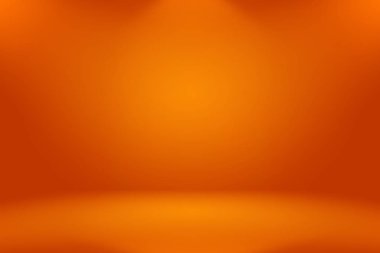 Soyut pürüzsüz Turuncu arkaplan tasarımı, stüdyo, oda, web şablonu, düz daire eğimli iş raporu