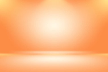 Soyut pürüzsüz Turuncu arkaplan tasarımı, stüdyo, oda, web şablonu, düz daire eğimli iş raporu