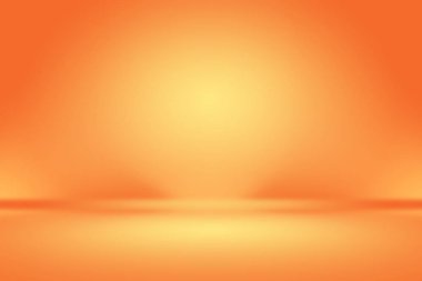 Soyut pürüzsüz Turuncu arkaplan tasarımı, stüdyo, oda, web şablonu, düz daire eğimli iş raporu