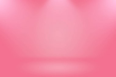 Soyut boş açık pembe stüdyo odası arka planı, ürün gösterimi, afiş, şablon için montaj olarak kullan.