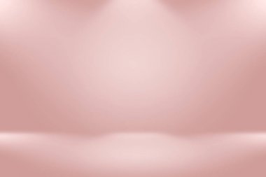 Soyut boş açık pembe stüdyo odası arka planı, ürün gösterimi, afiş, şablon için montaj olarak kullan.