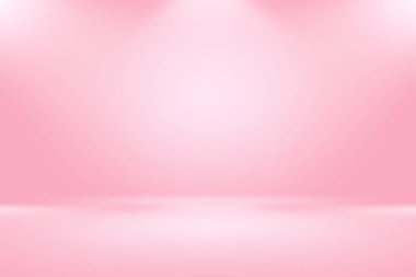 Soyut boş açık pembe stüdyo odası arka planı, ürün gösterimi, afiş, şablon için montaj olarak kullan.