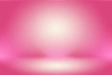 Soyut boş açık pembe stüdyo odası arka planı, ürün gösterimi, afiş, şablon için montaj olarak kullan.