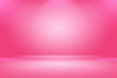 Soyut boş açık pembe stüdyo odası arka planı, ürün gösterimi, afiş, şablon için montaj olarak kullan.
