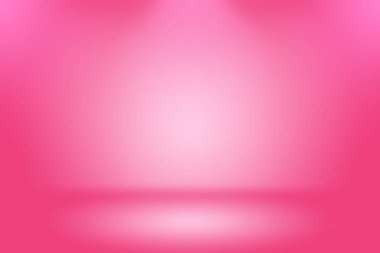 Soyut boş açık pembe stüdyo odası arka planı, ürün gösterimi, afiş, şablon için montaj olarak kullan.